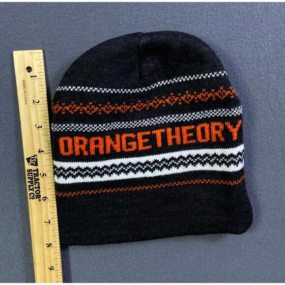 Orangetheory Fitness Logo Knit Beanie Winter Hat Toboggan Warm Fall Winter Gym - Picture 5 of 8